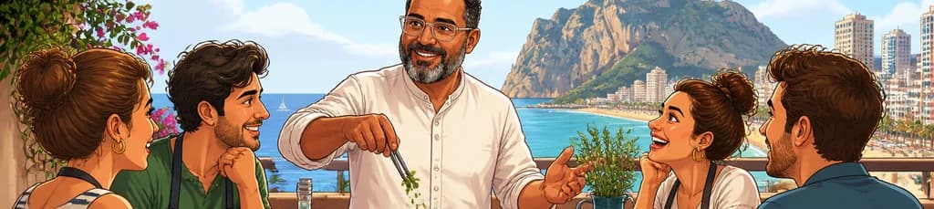 Taller de cocina alicantina en Benidorm con el chef Ramsés