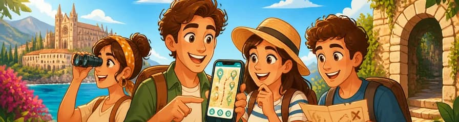 Juego de joyas ocultas y concurso Big Spain con la aplicación Mallorca Tour (pase de 7 días)