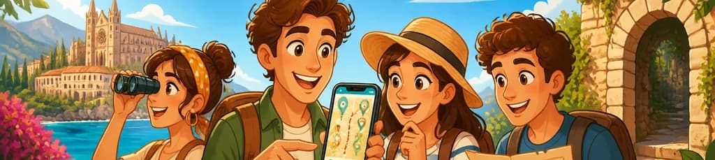 Juego de joyas ocultas y concurso Big Spain con la aplicación Mallorca Tour (pase de 7 días)
