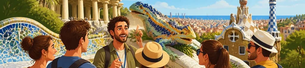 Recorrido guiado prioritario por el Parque Güell de Barcelona