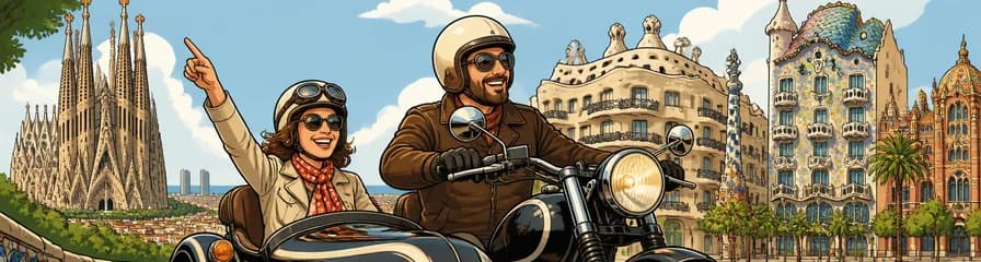 Recorrido exclusivo por Barcelona en motocicleta con sidecar