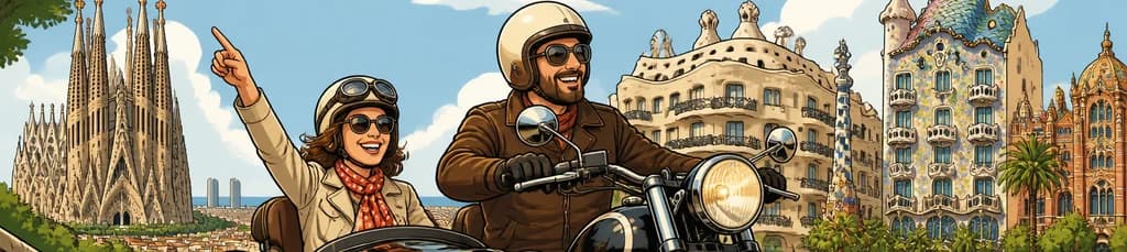 Recorrido exclusivo por Barcelona en motocicleta con sidecar