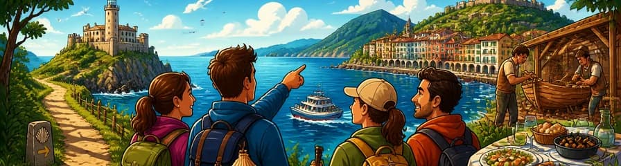 Caminata privada por la costa del Camino de Santiago y Hondarribia, con almuerzo incluido