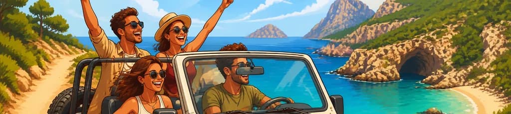 Aventura compartida en jeep por las playas de Ibiza