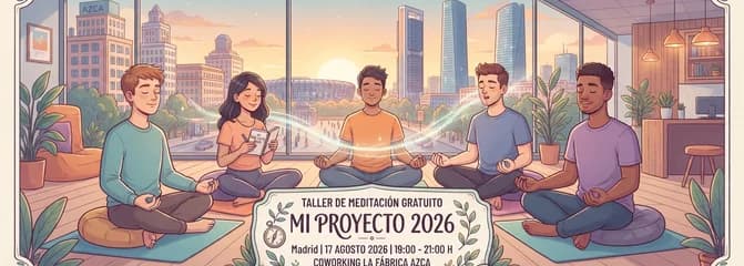 Taller de meditación gratuito para jóvenes: "Mi Proyecto 2026" en Madrid