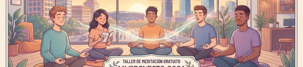Taller de meditación gratuito para jóvenes: "Mi Proyecto 2026" en Madrid