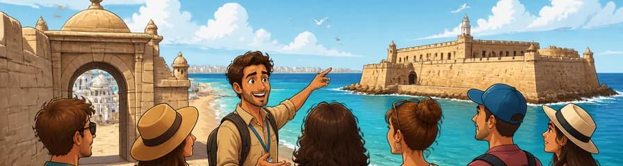 Paseo por los Castillos y la Playa de La Caleta