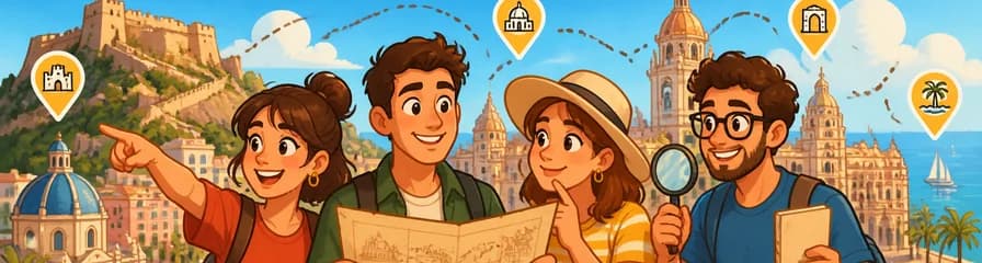 Aventuras autoguiadas de búsqueda del tesoro en cuatro puntos de Alicante
