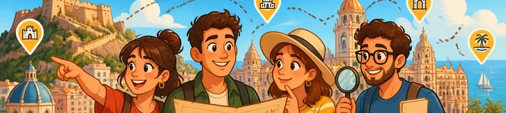 Aventuras autoguiadas de búsqueda del tesoro en cuatro puntos de Alicante