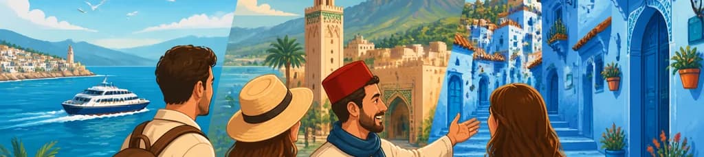 Excursión privada de dos días desde Tarifa a Tánger y Chefchaouen