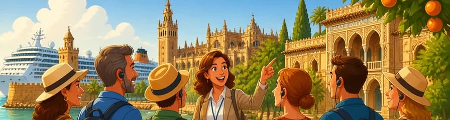 Visita guiada a Sevilla desde Cádiz para viajeros de crucero, con entradas incluidas