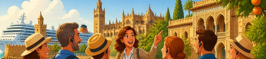 Visita guiada a Sevilla desde Cádiz para viajeros de crucero, con entradas incluidas