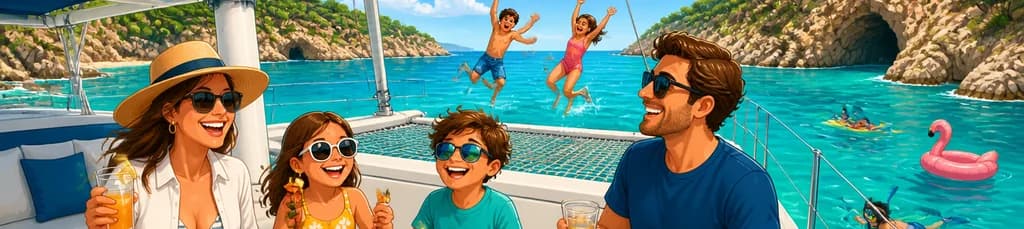 Travesía familiar en catamarán por la Costa Brava: barbacoa y bebidas incluidas