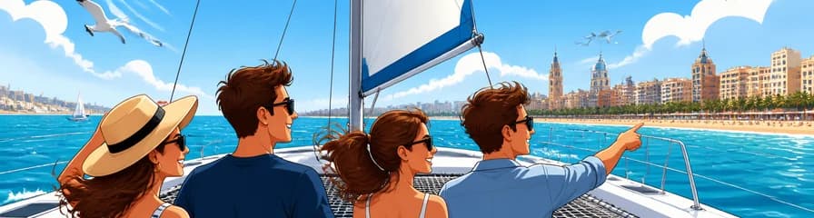 Travesía de una Hora en Catamarán por la Costa Valenciana