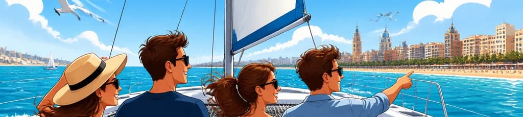 Travesía de una Hora en Catamarán por la Costa Valenciana