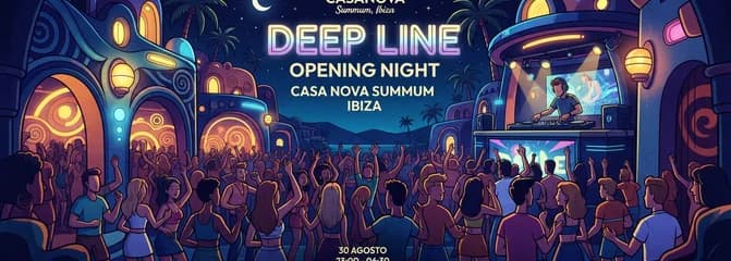 Noche de apertura de DEEP LINE en CASANOVA Summum, Ibiza