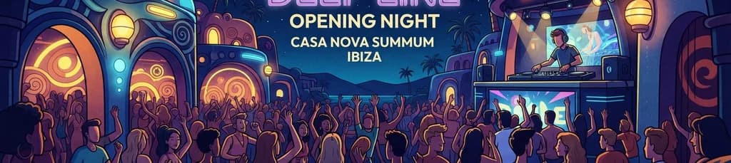 Noche de apertura de DEEP LINE en CASANOVA Summum, Ibiza