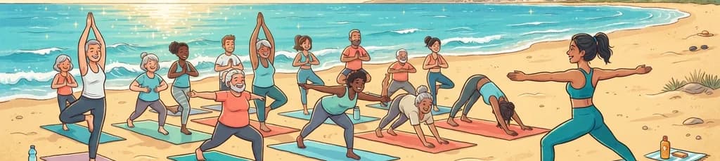 Sesión de Yoga en la Playa de La Mata, Guardamar: Hatha y Vinyasa para Todos los Niveles