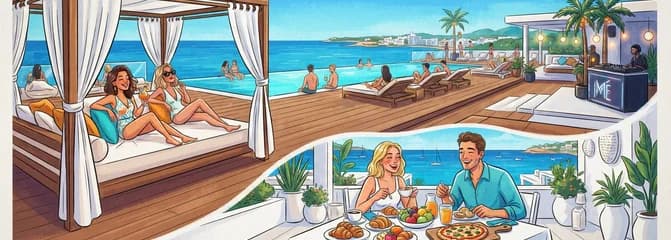 Pase de Día: Desayuno en Bianco Mare y Cama Balinesa en la Azotea