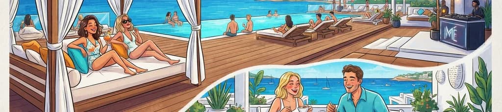 Pase de Día: Desayuno en Bianco Mare y Cama Balinesa en la Azotea