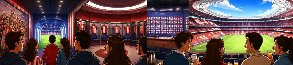 Tour Premium Atlético de Madrid y Museo con Desayuno en el Palco de Simeone
