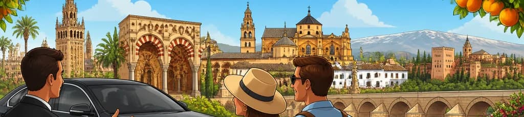 Traslado desde Sevilla a Granada haciendo una parada en Córdoba