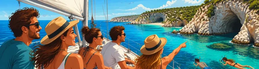 Travesía marítima de jornada completa en velero por Menorca