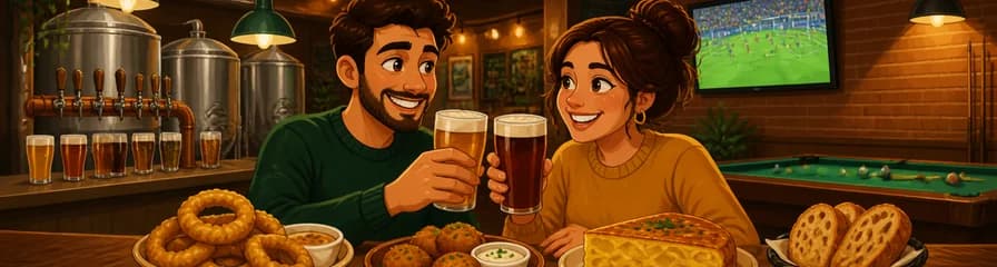 Experiencia gastronómica completa para dos personas con cerveza artesanal en Mendrugo, Madrid