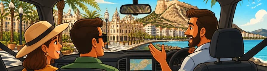 Recorrido de dos horas por Alicante en vehículo privado