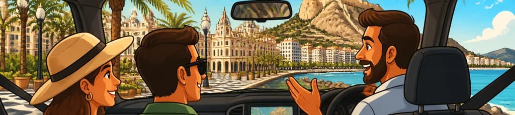 Recorrido de dos horas por Alicante en vehículo privado