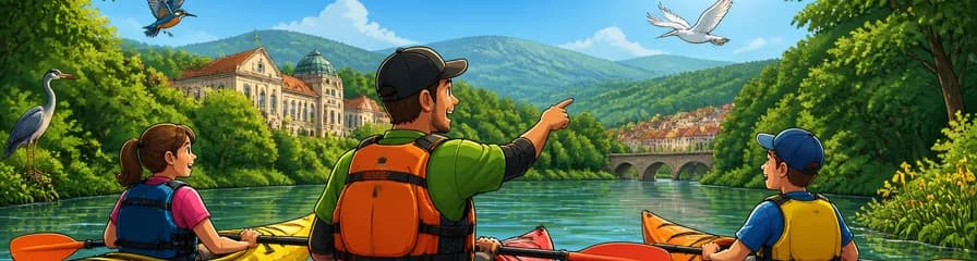 Aventura en kayak con guía por el río Nalón en Oviedo
