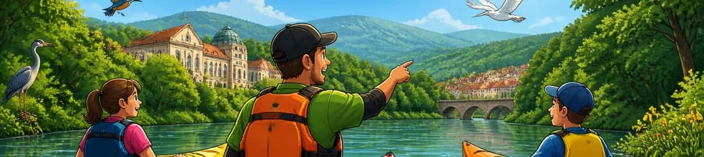 Aventura en kayak con guía por el río Nalón en Oviedo