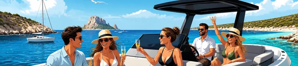 Alquiler exclusivo de yate deportivo de 30 pies para experiencia privada