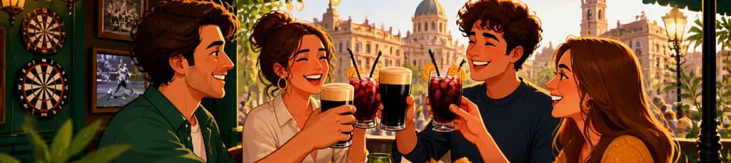 Disfruta de una experiencia de terraza con bebidas y picoteo en Saint Martin's, Valencia
