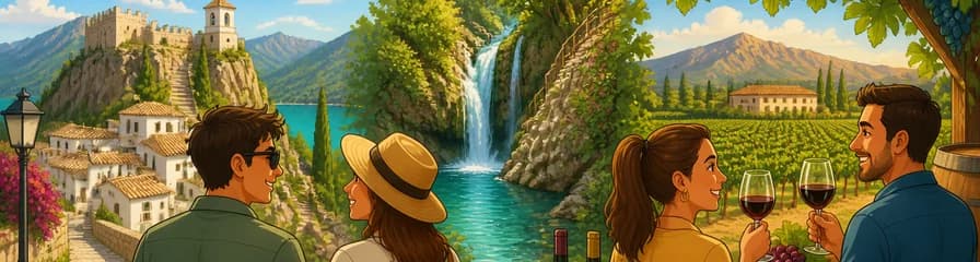 Recorrido privado por Guadalest, las Cascadas del Algar y una bodega desde Alicante