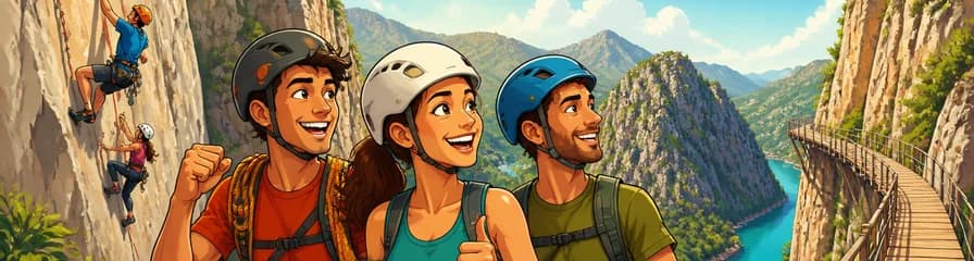 Aventura de Escalada en El Chorro y Caminito del Rey para Todos los Niveles