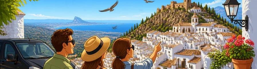 Excursión privada a Casares con recogida en hotel o puerto de la Costa del Sol