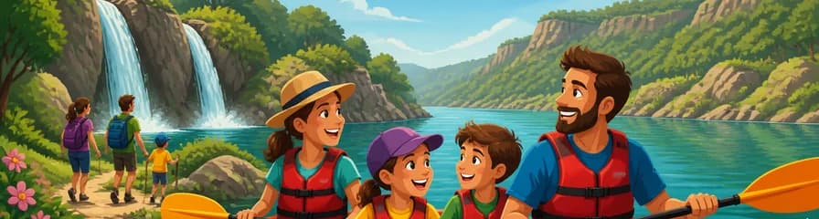 Aventura familiar en kayak por el embalse de Escalona con senderismo y cascadas