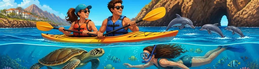 Excursión de Kayak y Snorkel para el Avistamiento de Tortugas y Delfines