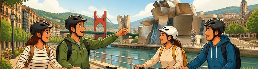 Recorrido de 3 horas por los puntos más destacados de Bilbao en E-Bike: Experiencia en grupo reducido o privada
