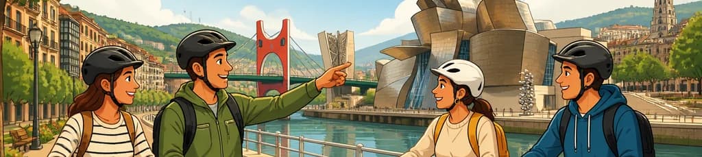 Recorrido de 3 horas por los puntos más destacados de Bilbao en E-Bike: Experiencia en grupo reducido o privada
