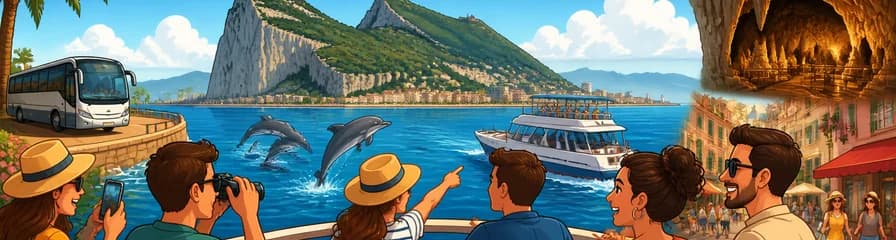 Experiencia de un día completo: recorrido por Gibraltar y avistamiento de delfines desde la Costa del Sol