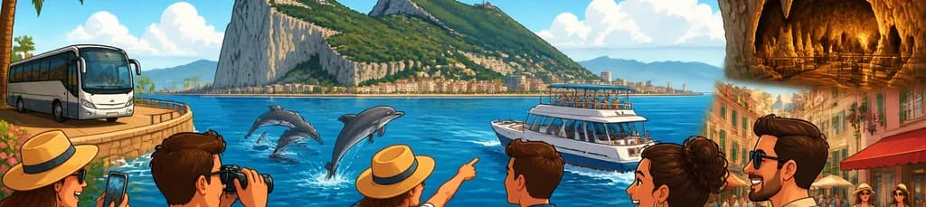 Experiencia de un día completo: recorrido por Gibraltar y avistamiento de delfines desde la Costa del Sol