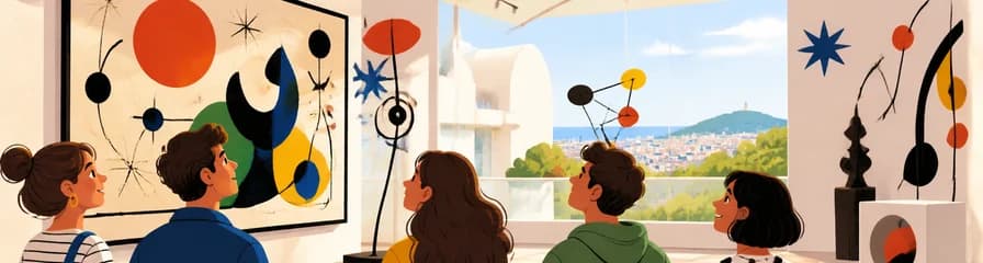Acceso al Museo de Arte Contemporáneo de la Fundación Joan Miró en Barcelona