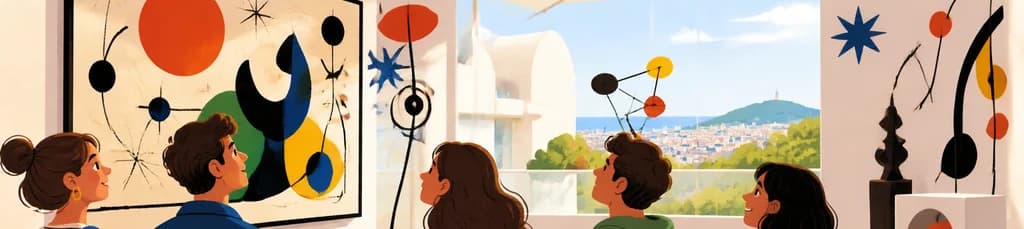 Acceso al Museo de Arte Contemporáneo de la Fundación Joan Miró en Barcelona