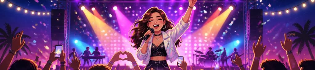 Concierto de Melody en La Mina, Conil de la Frontera, en 2026