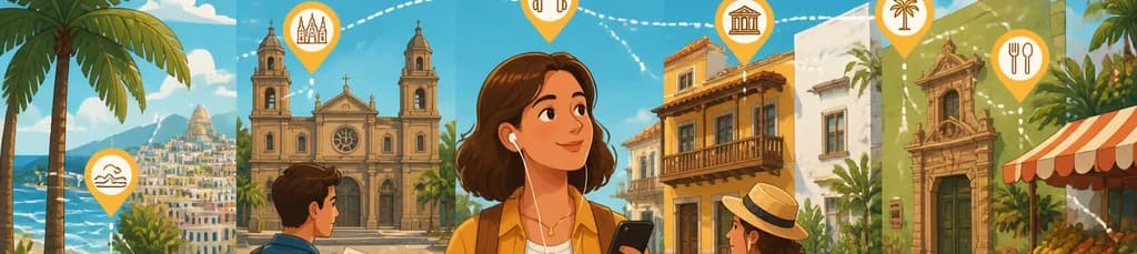 Exploración autoguiada de Las Palmas: un paseo con audioguía de 75 minutos y 18 paradas