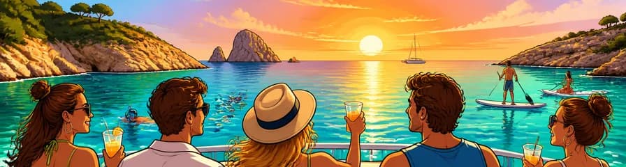 Tour relajante y ameno de medio día en Ibiza a bordo de un crucero con todo incluido