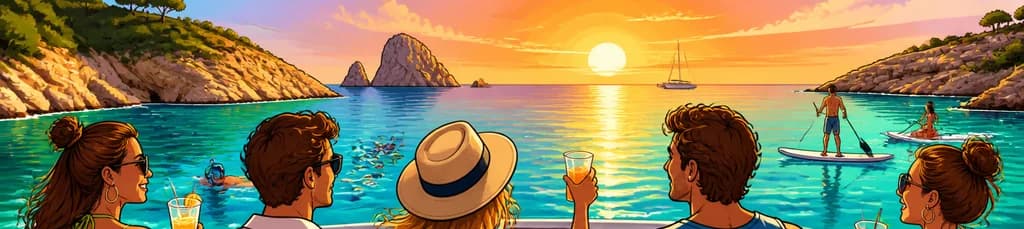 Tour relajante y ameno de medio día en Ibiza a bordo de un crucero con todo incluido