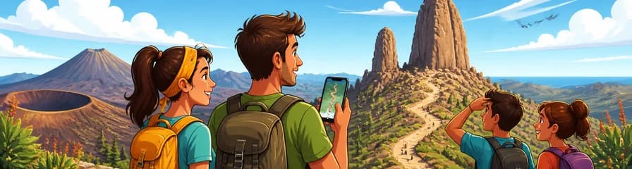 Tour autoguiado por la ruta volcánica y el sendero de Roque Nublo